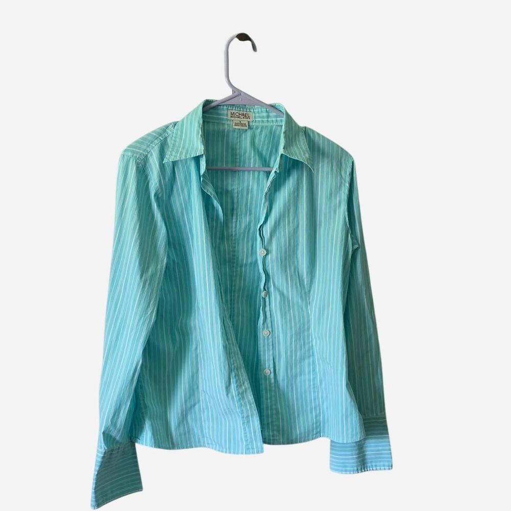 Michael Kors Women's Blue Striped Blouse
